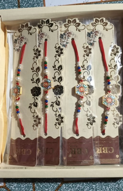 Meenakari Design Rakhi