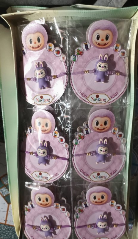 Cute Purple Bunny Monster Rakhi