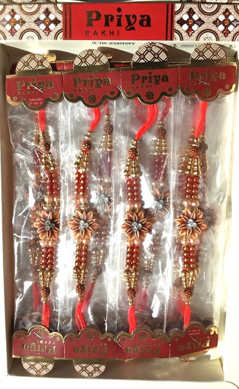 Priya Designer Chandan Flower Rakhi